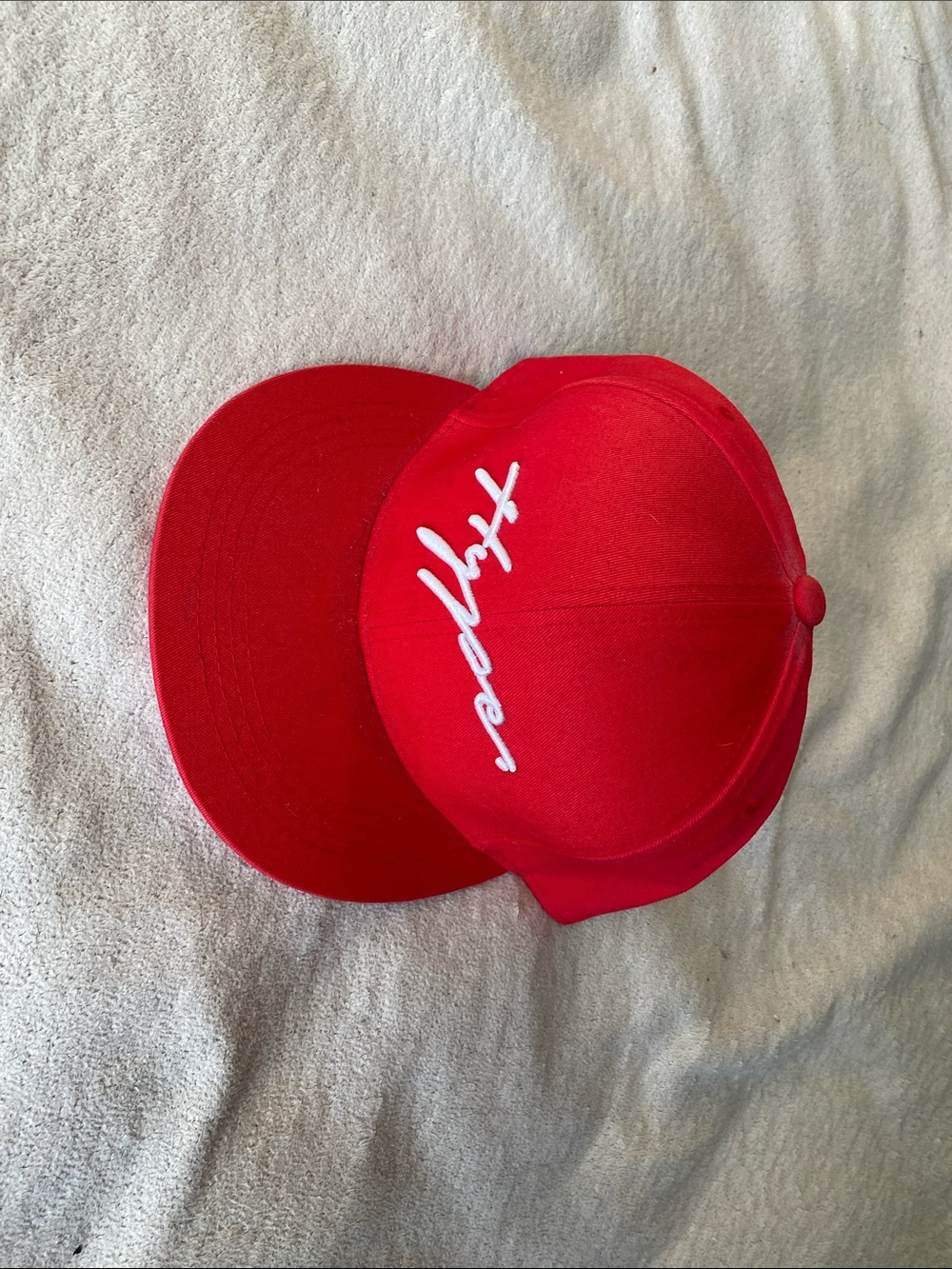 Rue21 Red Kids Snapback Hat with White Script “Hype”